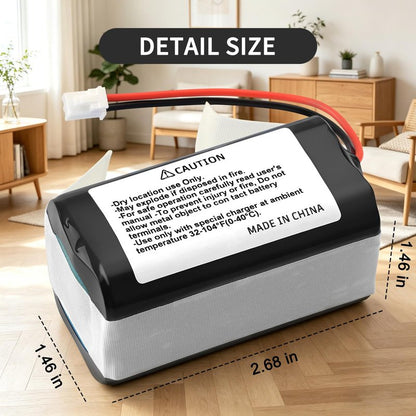 RVBAT85002 RVBAT85004 Battery Replacement for Shark RV9113A1US RV910S RV9106WXUS RV911AE RV9116ZXUS RV9122S1US RV9123S1US RV912S RV9126WXUS RV915S UR1105ARUS RV2520A0US RV9133S AV2501AOUS RVBAT85003