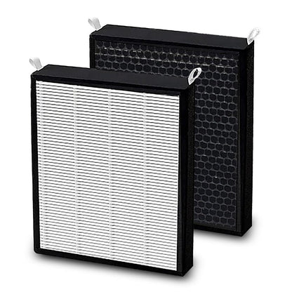 Prestivair 2 Pack 47001 HEPA/Carbon Combo Replacement Filters Compatible with NUWAVE OxyPure Model 47001 47002 47003 47004 47005 and 47006 Air Purifiers