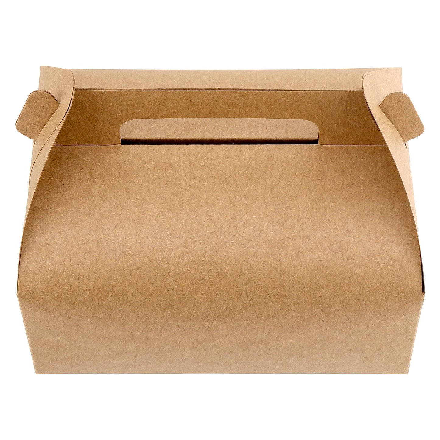 HEIHAK 50 PCS 8x6x4 Inch Large Gable Boxes Bulk, Gift Boxes with Handle, Treat Party Favor Boxes for Birthday,Wedding,Picnic and Christmas
