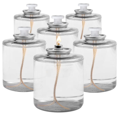Hyoola 80 Hour Liquid Paraffin Long Burning Candles - 6 Pack - Survival and Emergency Candles