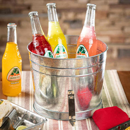 TableCraft BDGTUB Galvanized Beverage Tub/Base - 1.75 Gal Capacity, Multi-Functional Riser for Dispensers and Platters