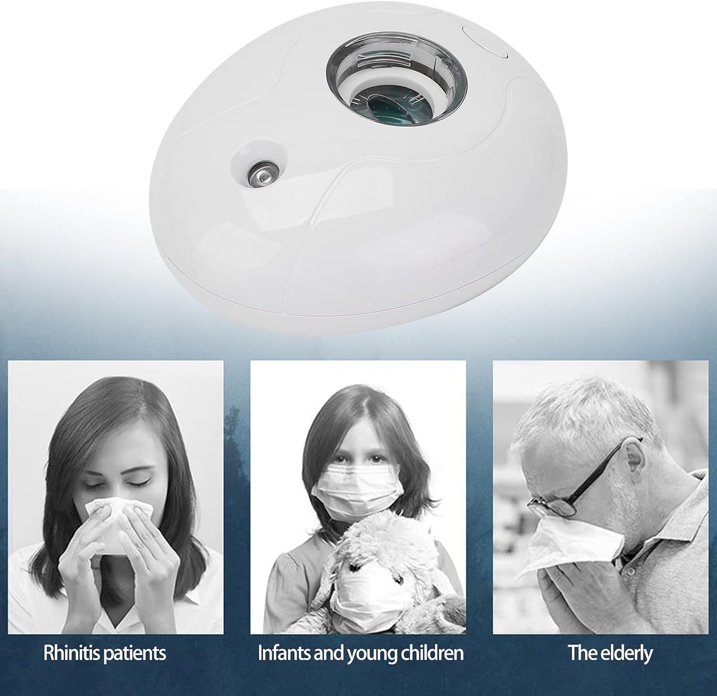 Portable Water Humidifier, USB Charging Noiseless Bottle Humidifier for Bedroom and Office Use