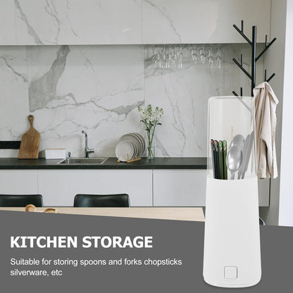 FRCOLOR Kitchen Utensil Holder for Countertop, Multifunctional Draining Chopstick Cage, Minimalistic Utensil Holder
