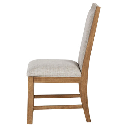 Coaster Home Furnishings Bruner Upholstered Dining Side Chair Brown 109102 (Set of 2)