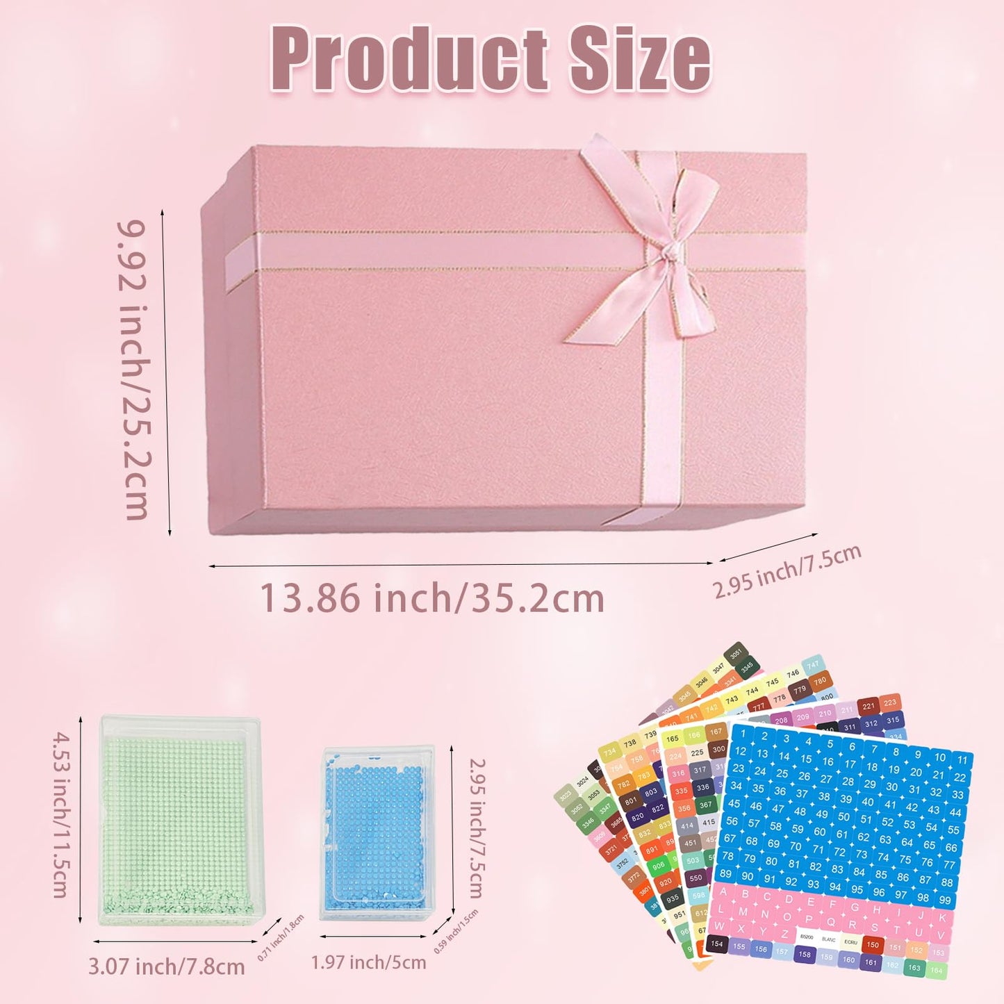 Qlonry 80Pcs Upgrade Diamond Art Storage Trays Convex Point Bottom Design Diamond Painting Trays with Lids 2-in-1 Diamond Art Accessories for DIY Gift