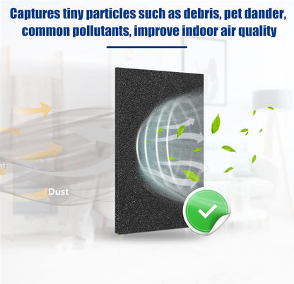 Cut to Fit Foam Pad Pre Filter, Air Purifiers Filter Replacement for Most Air Conditioners, Trash Cans, Dehumidifiers,