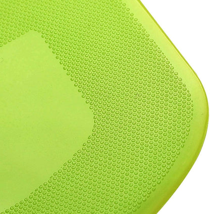 Dough Scraper Bowl Scraper, Flexible Plastic Multi-Function Kitchen Tools, 2 Piece Set in White-Green.