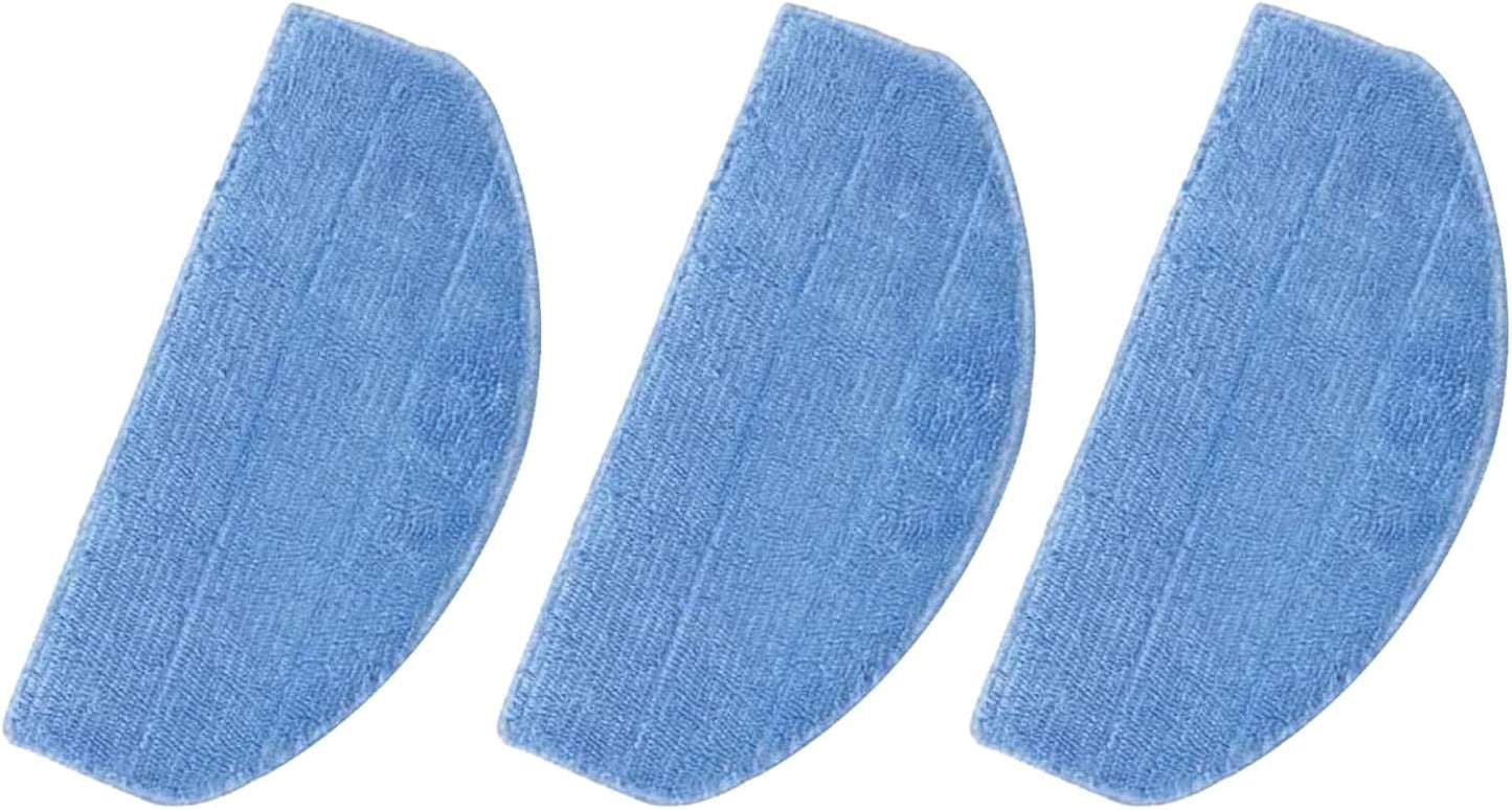 3 PCS Microfiber Wipe Replacement for Robot Sweeper, Compatible with Tikom G8000/G8000Pro Vacuum Cleaner