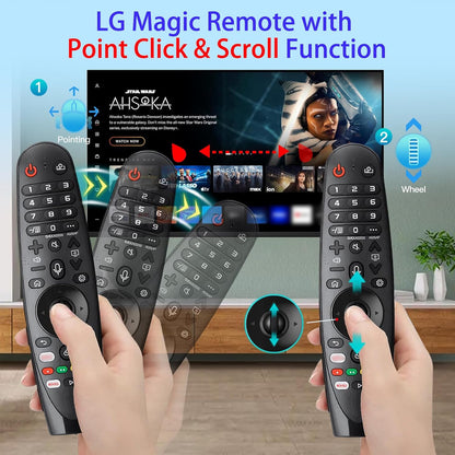 Replacement LG TV Remote Magic Remote Control AKB75855501 with Voice and Pointer Function, LG Smart TV Remotes AN-MR20GA MR19BA MR18BA MR650A OLED UHD QNED NanoCell