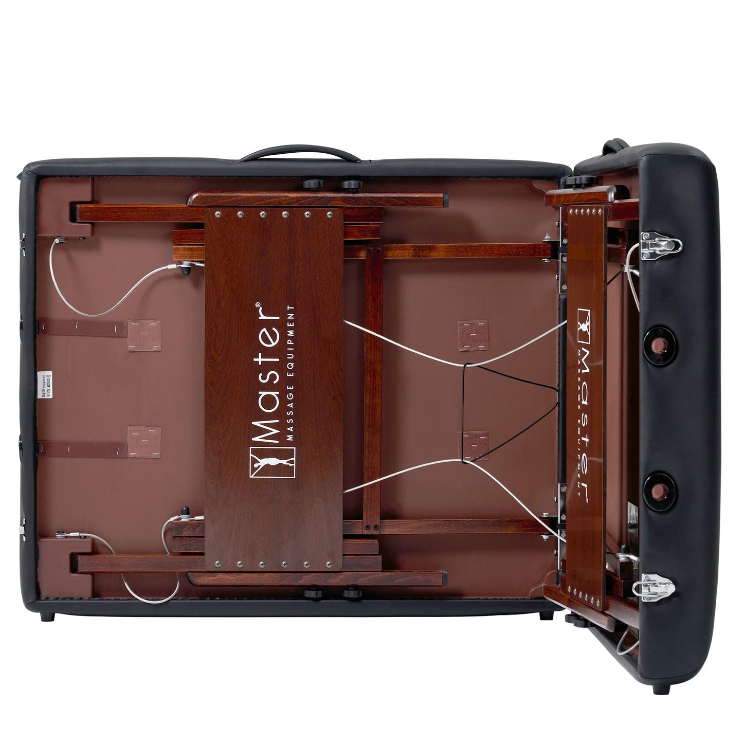 Master Massage 30" Del Ray Pro Portable Massage Table (30" W x 84" L), 750 lbs. Capacity, 3" Cushioning, Black