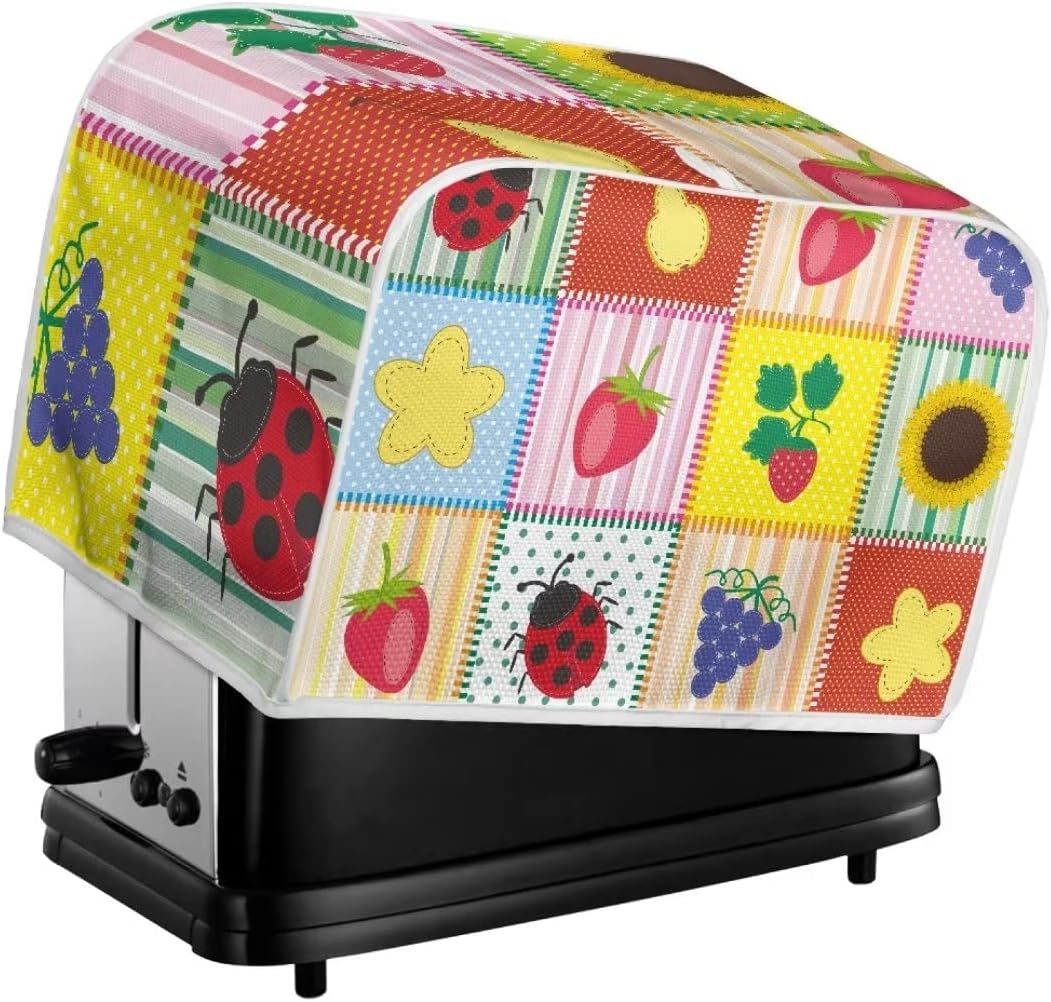 Pink Peony Toaster Cover, 2 Slice Washable & Waterproof Small Appliance Cover for Kitchen, Gift for Women