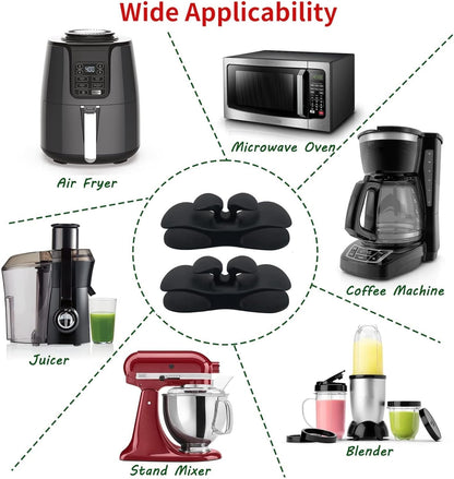 Kitchen Aid Stand Mixer Slider Mat with 2 Black Accessories, Kitchen Appliance Slide Mats Pads Compatible with 4.5-5 Qt