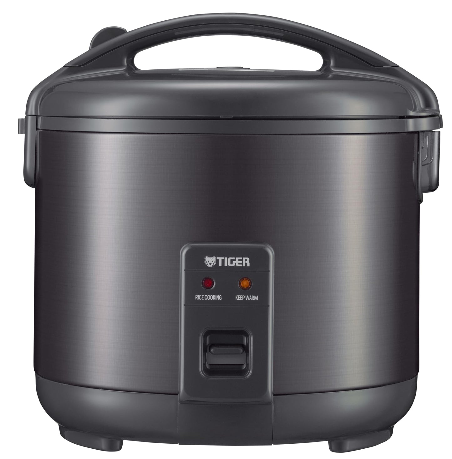 Tiger JNP-S18U-KY 10 Cup Capacity White Rice Cooker with Non-Stick Inner Pot, Retractable Power Cord, and Keep Warm up to 12 hours (Obsidian Black)