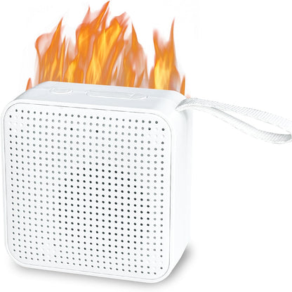 2 1 3H MSELTOS Fireplace Crackler Sound Box for Electric Fireplace, in Realistic Rechargeable Fire Crackling Sound