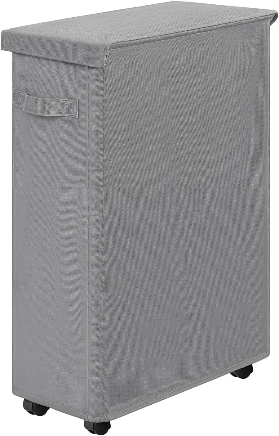 45L Chrislley Slim Laundry Hamper with Wheels, Narrow Rolling Laundry Basket with Lid, Foldable Dirty Clothes Hamper