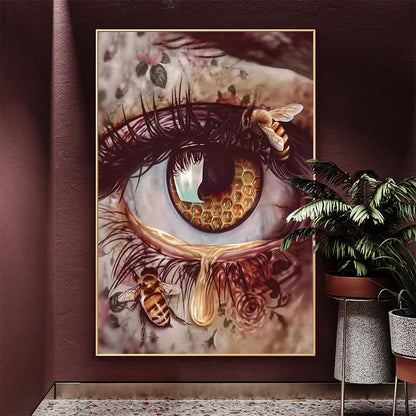 MMAHD Diamond Art Painting Kits for Adults,DIY 5D Round Full Drill Art Eye Diamond Art,Perfect for Relaxation and Home Wall Décor(11.8×15.8Inches)
