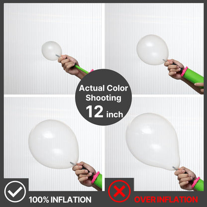 PartyWoo Clear Balloons - 50pcs 12 Inch Transparent Latex Helium Balloons for Celebrations