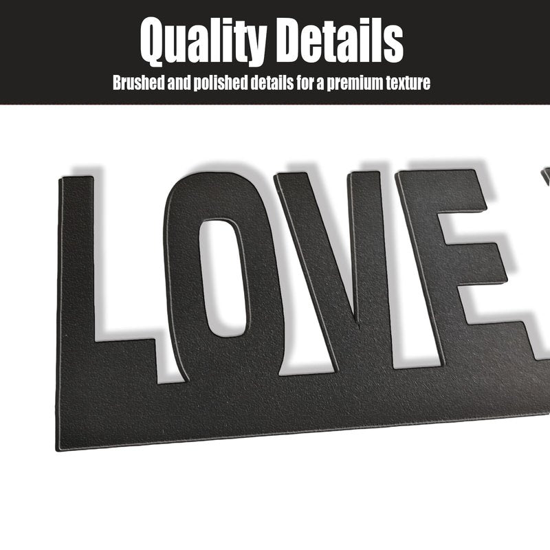 2025 New Year Gift - Cute Metal Door Topper Love You Bye Over Door Frame Decor Corner Sign Black Ornaments Wood Decorations Funny Christmas (LOVE YOU BYE)