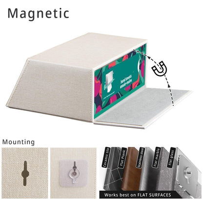 Hand Towels Box Cover Holder,PU Leather Hand Towel Case Compatible with Kleenex Disposable Paper Hand Towels
