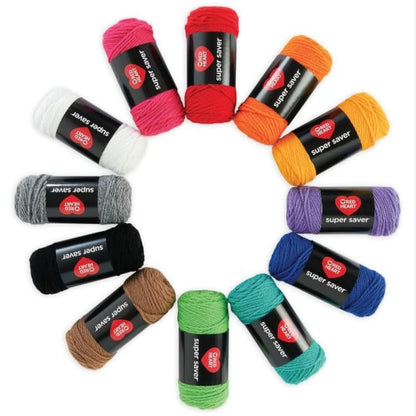 Red Heart Super Saver Super Yarn Craft Kit for Crochet & Knitting & Amigurumi Projects
