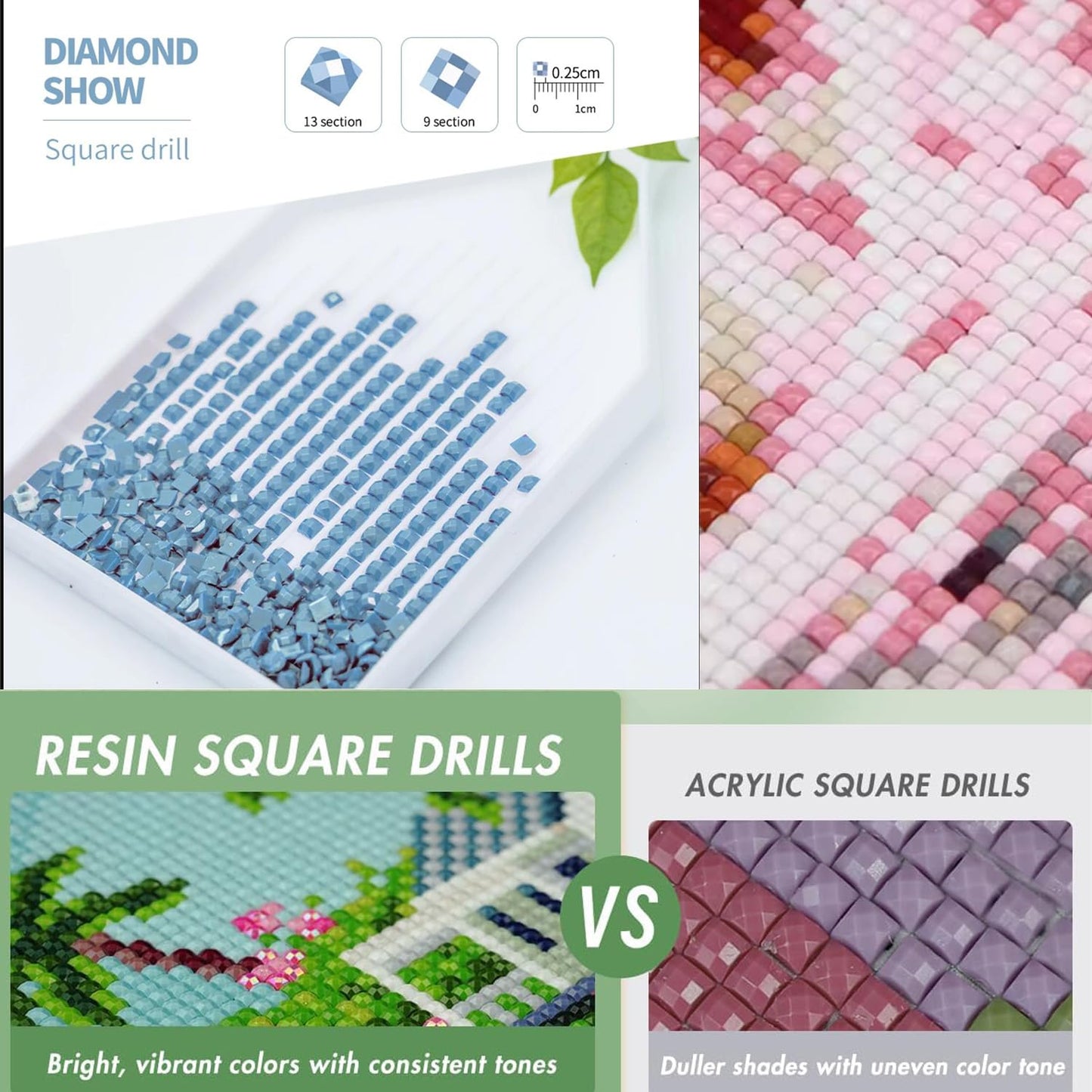 15 Packs Diamond Art Kits for Adults, Small Diamond Painting Projects Full Square Drill Gem Art Kits, Mini DIY 5D Paint With Diamond Dots Crafts with Tools, Classic Masterpiece Wall Decor Gift