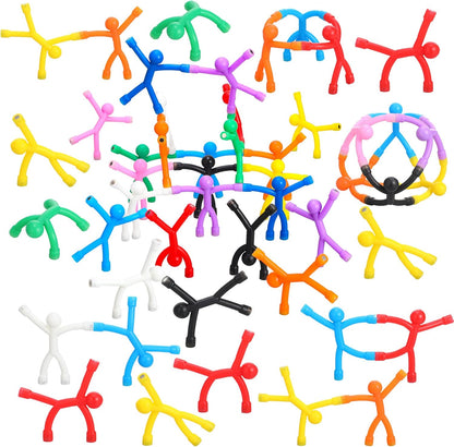 50 10 Jerify Pcs Refrigerator Magnets Colorful Magnetic Men Fidget Toys Humanoid Mini Flexible Cute Toys