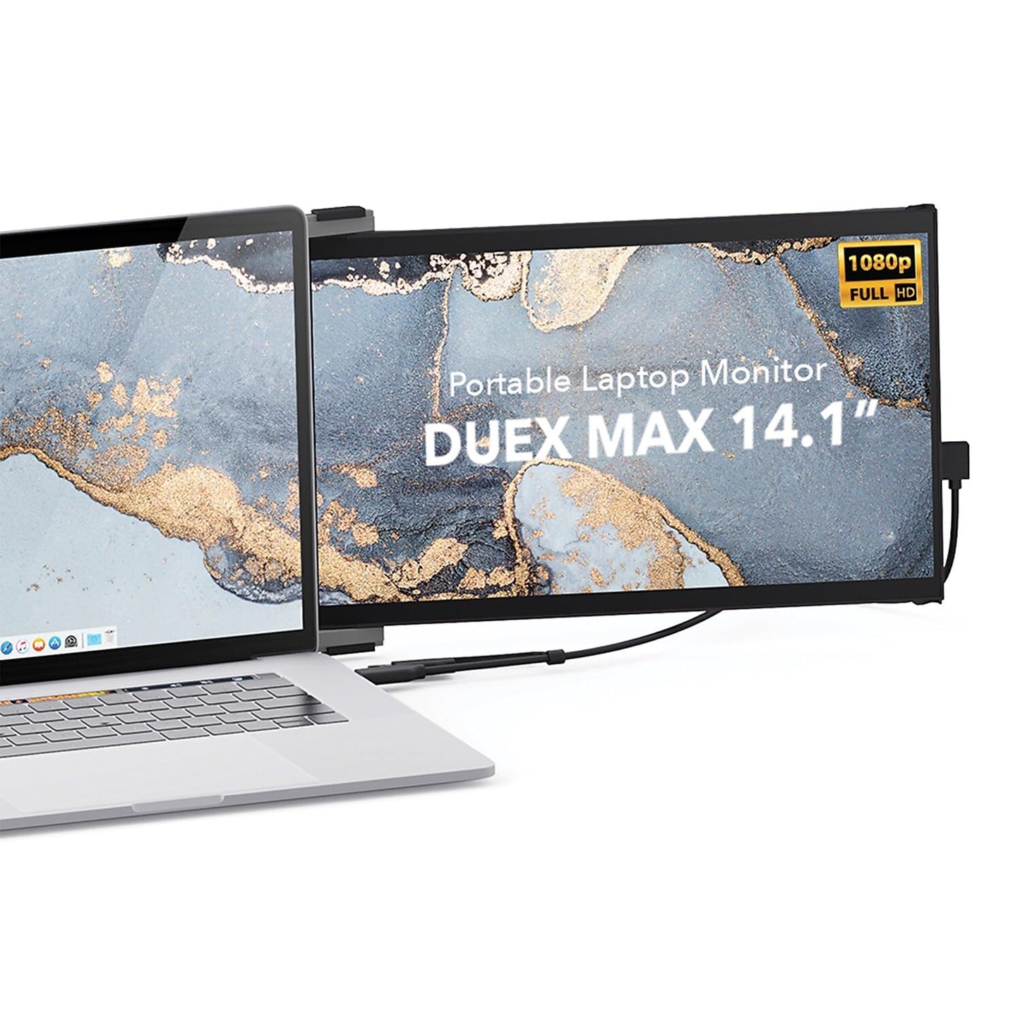 Mobile Pixels Geminos (2 x 24 inch) IPS Dual Stacked Computer Monitors with 65W USB-C Charging, 1080P Webcam&Speakers, All-Inclusive Workstation PC Monitor, USB-A/USB-C/HDMI, Ergo Design(2 Monitors)