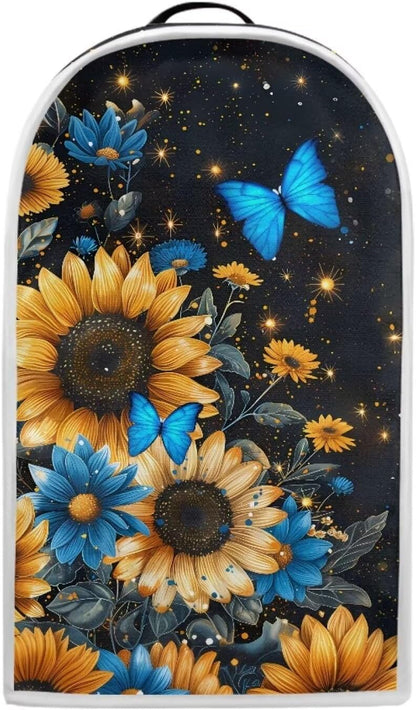 Sunflower Butterfly Blender Appliance Cover, Kitchen Stand Mixer Cover, Small Appliance Dust Cover for Stain Protection