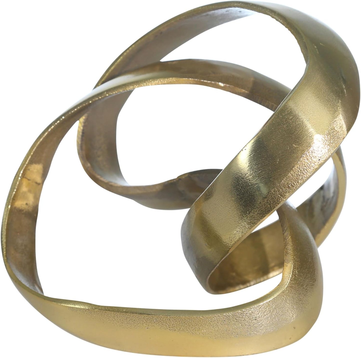 8" 7", Metal Decorative Object Minimalist Shelves & Coffee Table Decor Aluminum Knot Sculpture Modern Home Decor