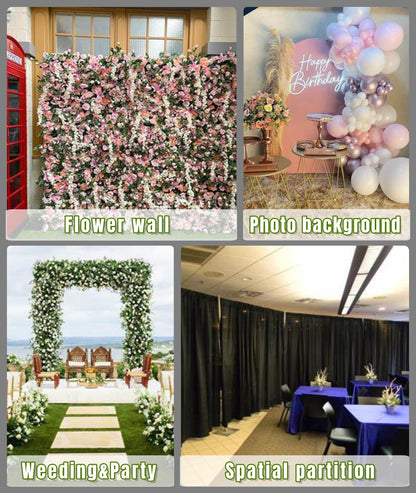 Pipe and Drape Adjustable Uprights, Crossbars,Bases & Hangers - Drape Systems for Backdrops, Trade Shows, Events, Photo Booths and Decorations by CITNAMOR (10' Tall x 10' Wide Kit(2xCrossbar))