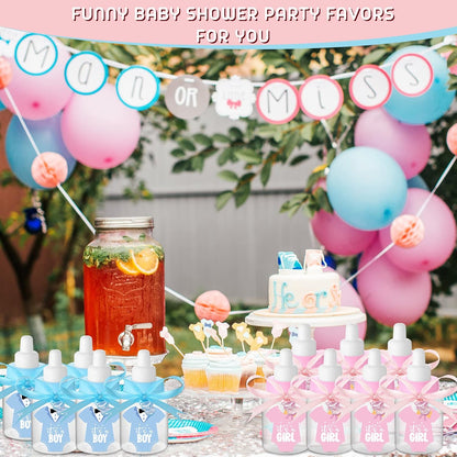162 48 48 64 2 Pcs Gender Reveal Baby Shower Favors Mini Milk Bottles Plastic Baby Candy Bottle Mini Pacifiers Tiny