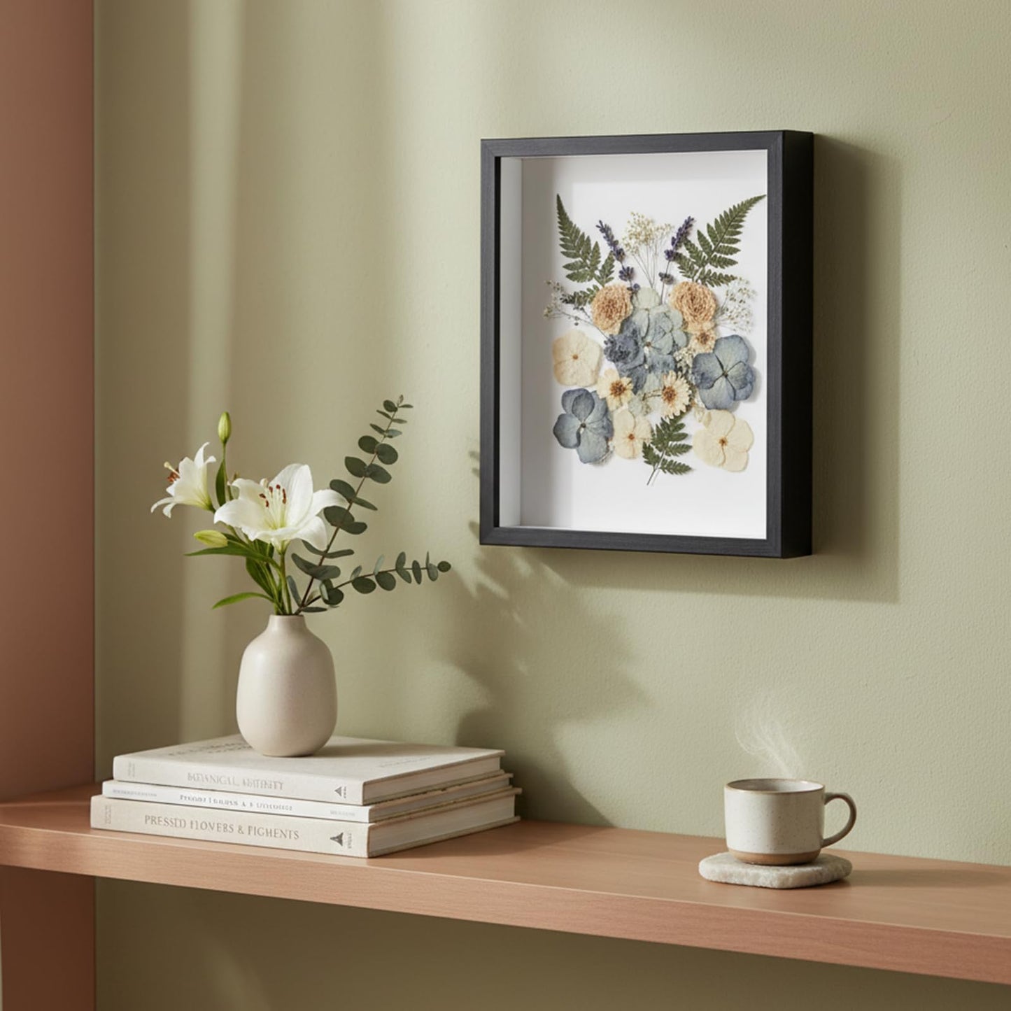 HANLANXUE 4 Pack 8 x 10 Shadow Box Frame, Shadow Boxes Display Cases 3D Wood Deep Shadowbox for Photos, Dried Flowers, Handicrafts Picture Frames for Wall Tabletop(Black)