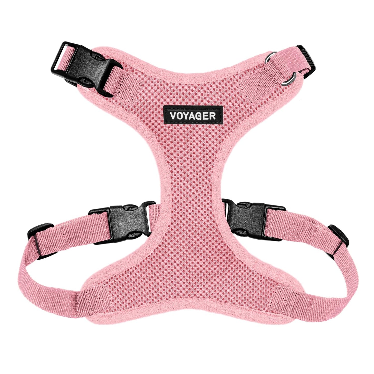Voyager Step-in Lock Pet Harness - All Weather Mesh, Adjustable Step in Harness for Cats and Dogs by Best Pet Supplies - Pink, M