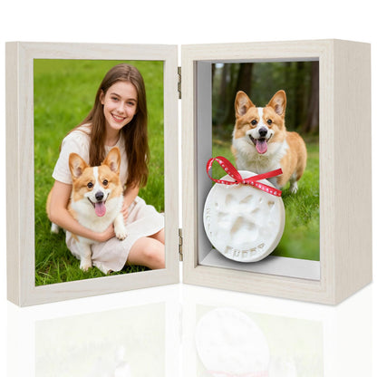 5x7 Pets Memorial Shadow Box Frame Dogs Memorial Picture Frame for Pets Paw Print Display Keepsake, Pet Memorial Keepsake Frames for Cats Dogs Pawprints, Memorial Sympathy Gifts for Loss of Dog Cat
