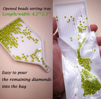 Diamond Painting Art Beads Storage Bag Organizer Container Case Box Kit Tool, Diamond Art Pen, Diamond Painting Drill Pen, 100PC Diamond Painting Art Accessories Bags, Jewelry Making Bead Gem Storage