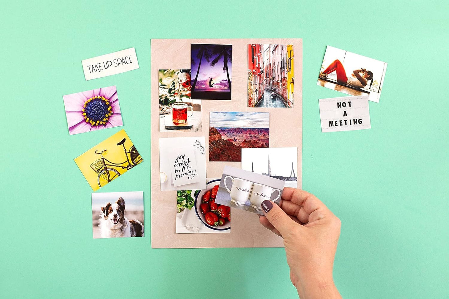 Free Period Press Vision Board Book, 700+ Words & Images in All Categories, for Visualizing Your Life Goals & Dreams, Playful, Stylish Pictures for Collage Making & Scrapbooking (Adult)