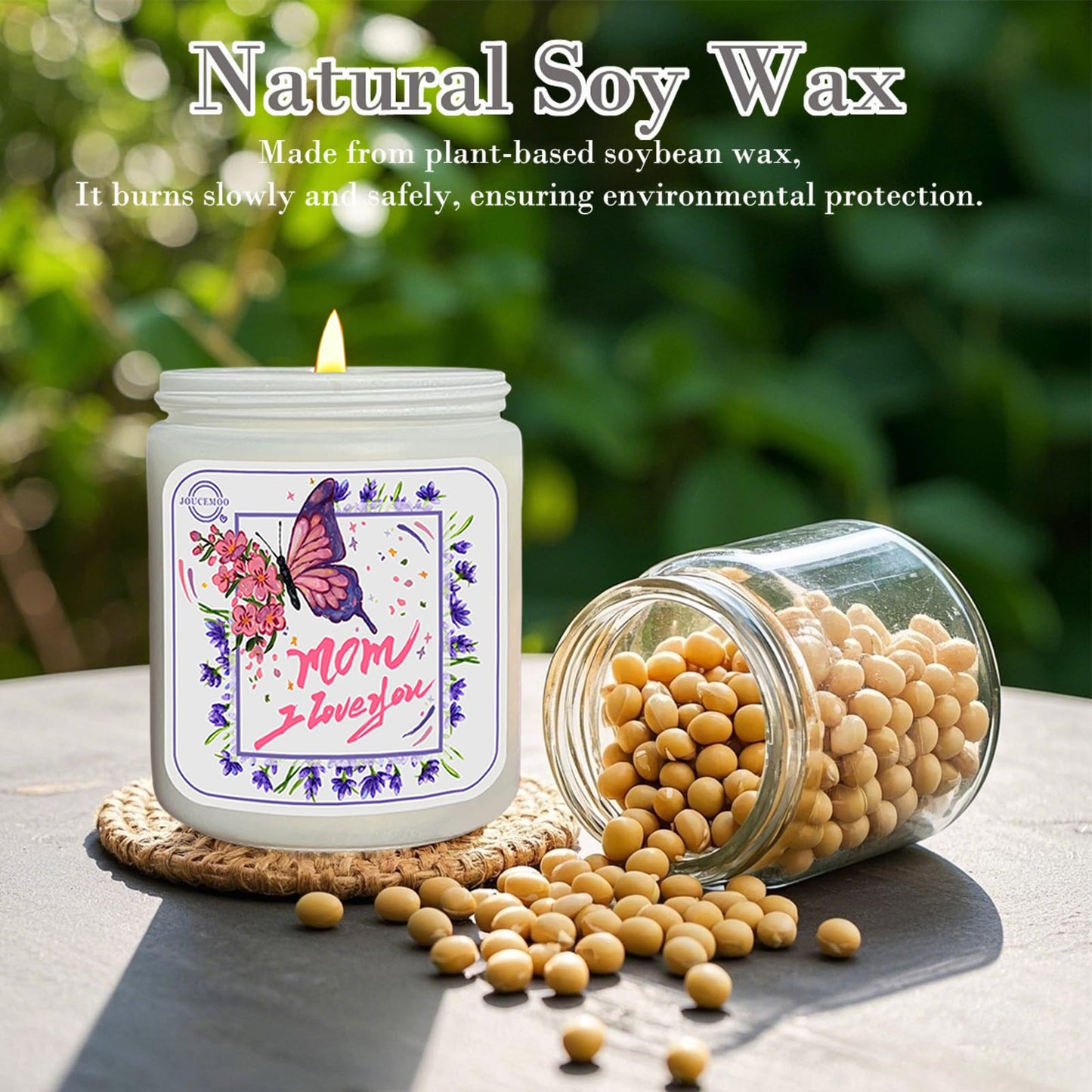 Mothers Day Gifts for Mom - Scented Candles for Home, Aromatherapy Candle for Relaxing, Soy Wax Candles, 50 Hour Long Burning, Birthday Gifts for Women