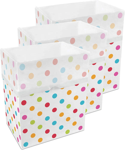 13 (3-Pack) 17" 13.5" 10" Clean Cubes Gallon Disposable Pop-Up Trash Cans with Fitted Bags Foldable Garbage & Recycling