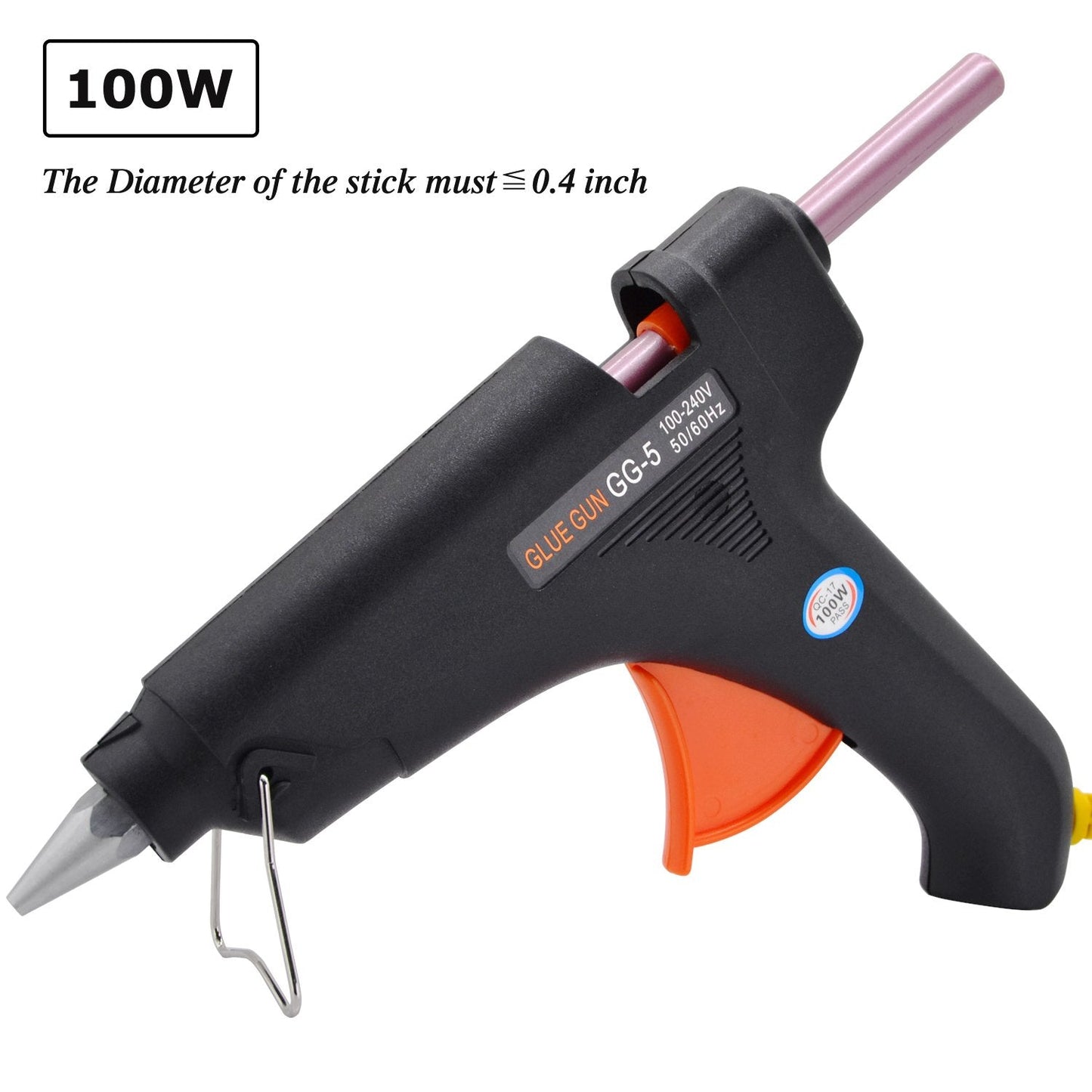Sealing Wax Hot Melting Glue Gun, Standard Size for the Diameter 0.4 inch sticks