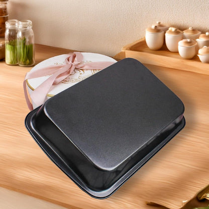 FISDEN Set of 3 Rectangular Cake Pan, Non-Stick Baking Pan for Oven, 9 x 13 Inch Deep Cookie Sheet Tray, BPA Free Bakeware for Brownie Lasagna Casserole Bread