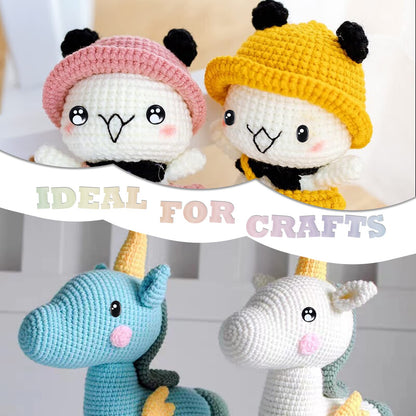 Ecavria [400PCS] Safety Eyes for Amigurumi, 8-16mm Black Crochet Eyes with Washers, Oval &Round Craft Eyes, Kawaii Doll Eyes for Crochet Toys Stuffed Animals
