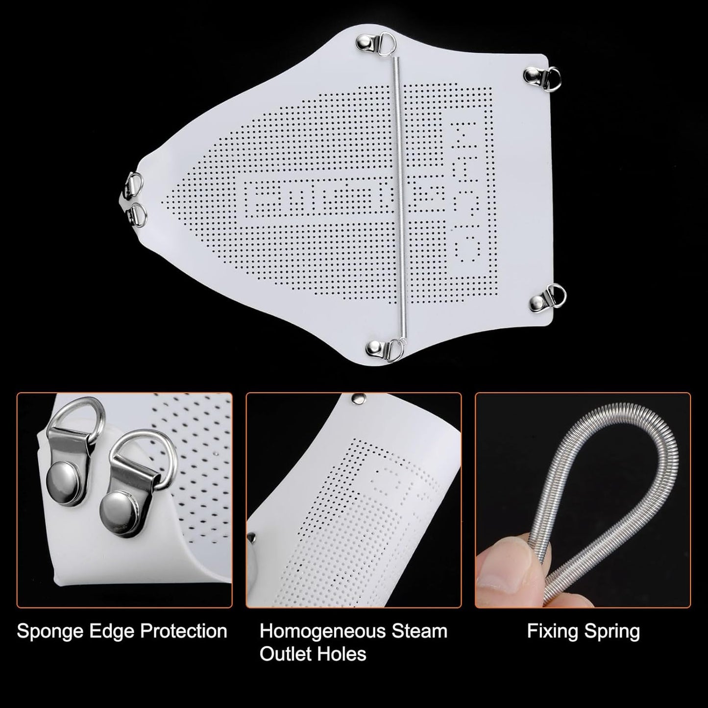 2pcs Iron Cover Non Stick Iron Shoe, PTFE Electric Iron Accessory, Sole Plate Protector Fits Smaller Than 220mm x 180mm