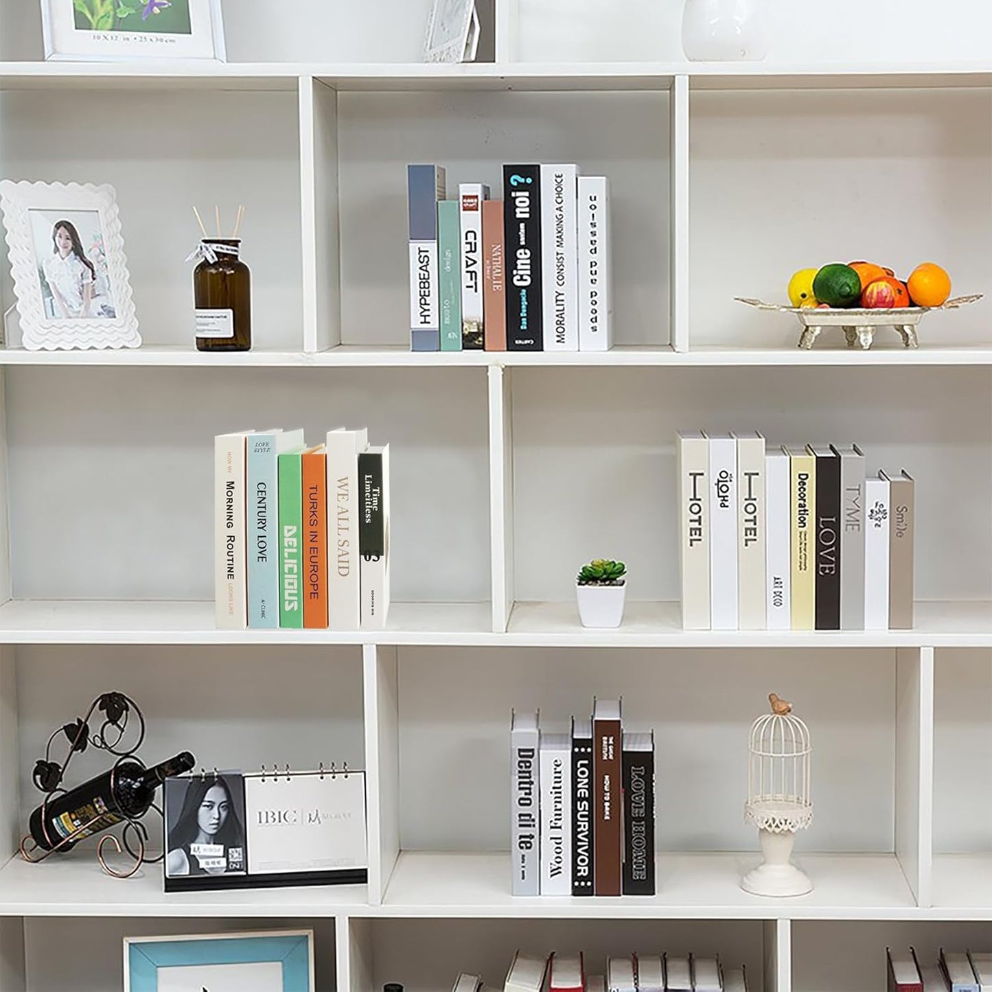 EFH 6 (Set 1) Pcs Faux Books for Modern Decoration - Fashionable Fake Books for Home Decor - Aesthetic Entryway, Coffee