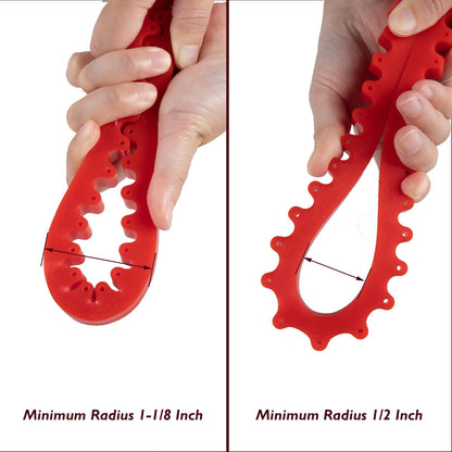 O'SKOOL 78" Flexible Curve Guide for Router, Adjustable Template for Trim Routing odd Shape and Complex Contour curverture, MAM012