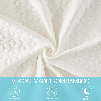 BedTreat Waterproof Mattress Protector Full Size Bed Cooling Mattress Cover, Breathable Noiseless Washable Bed Pad