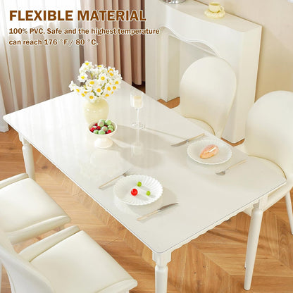 14 30 Inch 1.5mm Royhom Clear Table Protector x - Thick Plastic Table Cover, Clear Table Cover Protector Rectangle