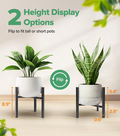 2 Pack, 8 12 Inches Plant Stand Indoor Adjustable Metal Modern Indoor Plant Stand, Heavy Duty Plant Stands Outdoor