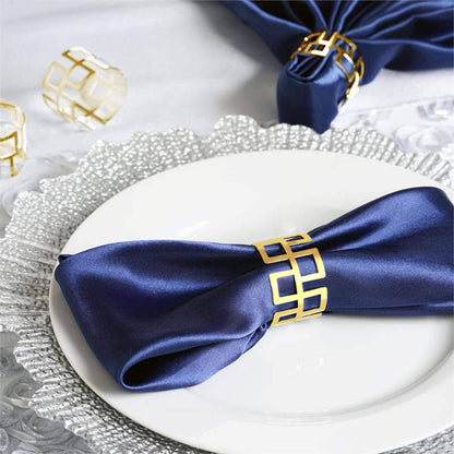 LogHog Delicate Christmas Gold Napkin Rings - Set of 12, Ideal Table Setting Napkin Buckles for Christmas, Thanksgiving