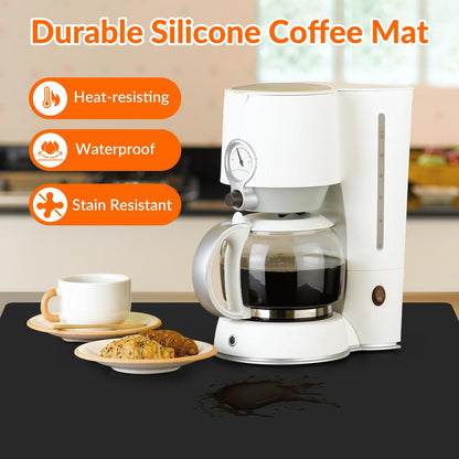 Large Silicone Mat for Counter, Thick Kitchen Countertop Protector，Non Slip Silicone Craft Table Mat, Desk Pad, Multi-purpose and Stain Resistant