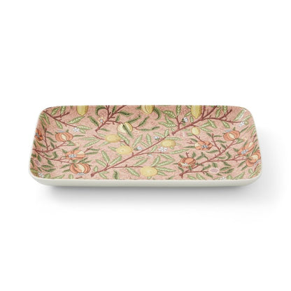 Spode's Morris & Co - 12" Serving Tray | Citrus Fruit Design | Made of Porcelain | Dishwasher and Microwave Safe | Kitchen Centerpiece | for Serving Tea, Dessert, and Main Courses
